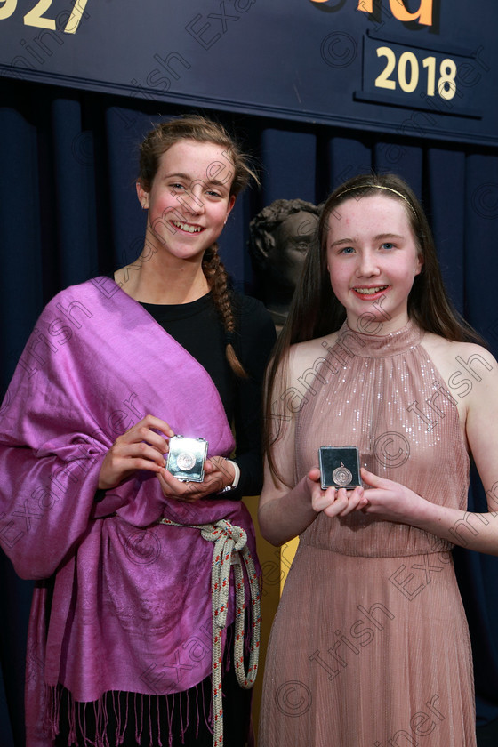 Feis22022018Thu68 
 68
Bronze Medallists Siri Forde and Kate Tompkins from Bishopstown.
 Speech and Drama Classes: 310: “The Peg Hallahan Perpetual Trophy” Dramatic Duo 14 Years and Under Feis Maitiú 92nd Festival held in Fr. Mathew Hall. EEjob 22/02/2018 Picture: Gerard Bonus.