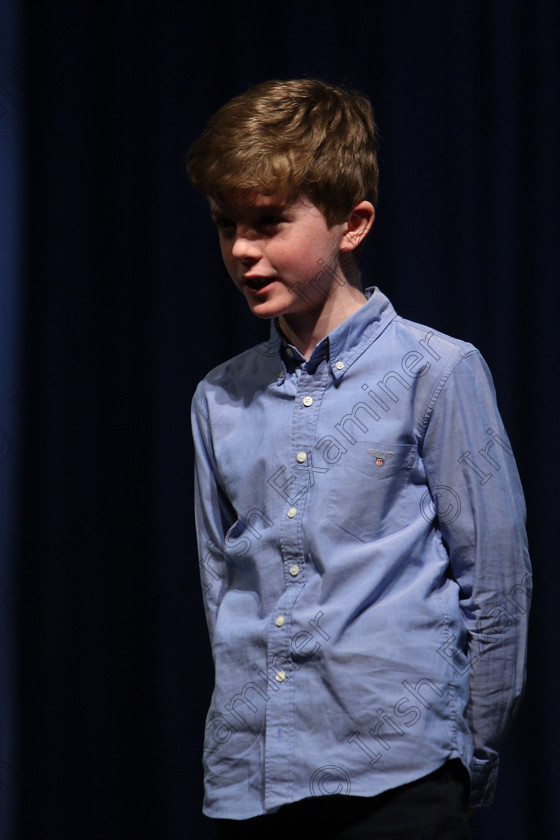 Feis22032018Thu02 
 2
Isaac Barrett from Glanmire performing.
 Labhairt na Filíocht agus Míreanna Drámaíochta Class: 516: Bhéarslabhairt 9 Bliana D’Aois Nó Faoina Roinn 2 Feis Maitiú 92nd Festival held in Fr. Mathew Hall. EEjob 22/03/2018 Picture: Gerard Bonus