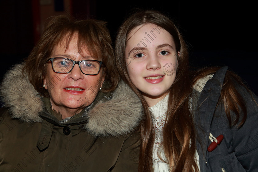 Feis10022020Sun03 
 3
Performer Sibeal De Barra Pemnan from Fota Island Resort with her Nana Marie Barry.

Class:53: Girls Solo Singing 13 Years and Under

Feis20: Feis Maitiú festival held in Father Mathew Hall: EEjob: 10/02/2020: Picture: Ger Bonus.