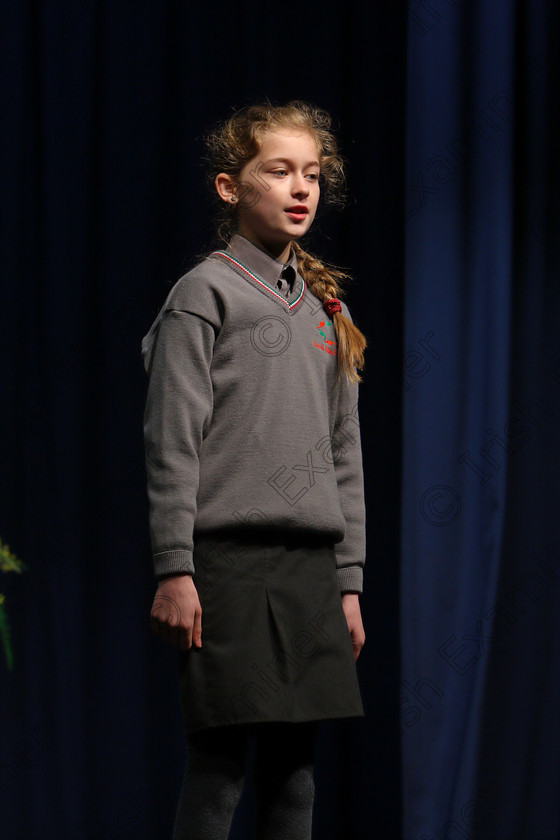 Feis20032018Tue05 
 5
Cliona Twomey performing.
 Speech and Drama Class: 364: Solo Verse Speaking Girls 11 Years and Under Section 1
Feis Maitiú 92nd Festival held in Fr. Mathew Hall. EEjob 20/03/2018 Picture: Gerard Bonus