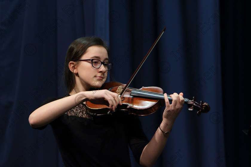 Feis0202109Sat39 
 39
Anna Jansson from Wilton playing Mozart’s Violin Concerto in A Major

Class: 237 “The Michael Keller Memorial Perpetual Cup” Senior Violin (a) Lalo – Guitare, Op.28. (b) Contrasting piece not to exceed 5 minutes.

Feis Maitiú 93rd Festival held in Fr. Matthew Hall. EEjob 02/02/2019. Picture: Gerard Bonus