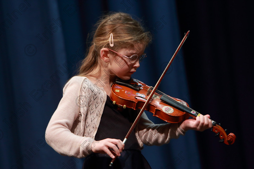 Feis0402109Mon38 
 37~38
Cushla O’Rielly performing set piece.

Class: 242: Violin Solo 8 Years and Under (a) Carse–Petite Reverie (Classical Carse Bk.1) (b) Contrasting piece not to exceed 2 minutes.

Feis Maitiú 93rd Festival held in Fr. Matthew Hall. EEjob 04/02/2019. Picture: Gerard Bonus