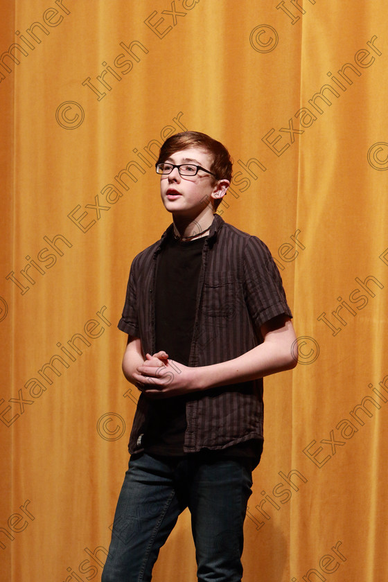 Feis09032020Mon05 
 5~6
Commended Felix O’Donovan from Frankfield performing The Kite Runner.

Class:327: “The Hartland Memorial Perpetual Trophy” Dramatic Solo 12 and Under

Feis20: Feis Maitiú festival held in Father Mathew Hall: EEjob: 09/03/2020: Picture: Ger Bonus.