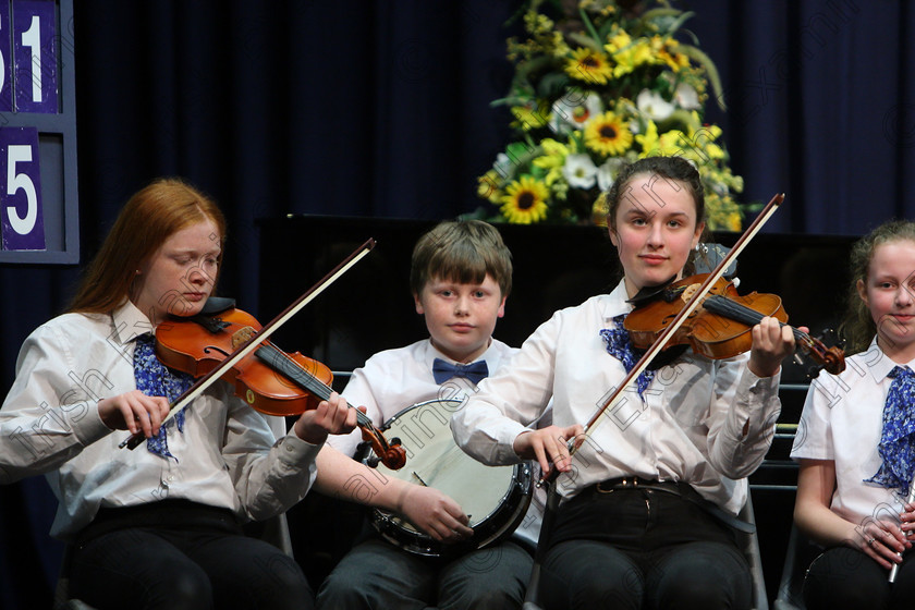 Feis23032018Fri15 
 15~18
Comhaltas Uí Mac Choille Midleton performing.
 Ceol agus Amhránaíocht Traidisiúnta Class: 551: Grupa Ceoil “Corn Evening Echo” 14 Bliana D’Aois Nó Faoina Feis Maitiú 92nd Festival held in Fr. Mathew Hall. EEjob 23/03/2018 Picture: Gerard Bonus