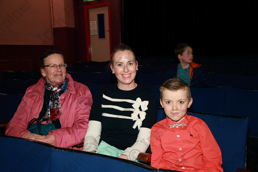 Feis11032018Sun73 
 73
Performer James Doherty from Knockraha with his mum Catherine and granny, Catherine Tarrant.

Speech and Drama Class: 382: Solo Verse Speaking Boys 7 Years and Under Section 2 Feis Maitiú 92nd Festival held in Fr. Mathew Hall. EEjob 10/03/2018 Picture: Gerard Bonus.