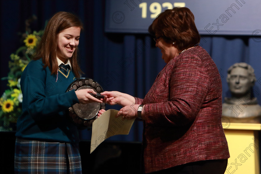 Feis12042018Thu64 
 64
Adjudicator Alice O’Connell presenting “The Echo Perpetual Shield” and Silver Medal to Lucy Dolan representing Glanmire Community School Junior Choir.

Singing Class: 83: Part Choirs “The Echo Perpetual Shield” 15 Years and Under Feis Maitiú 92nd Festival held in Fr. Mathew Hall. EEjob 12/04/2018 Picture: Gerard Bonus