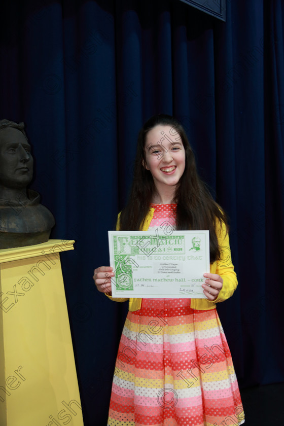 Feis10022020Sun06 
 6
Commended Aoibhe O’Dwyer from Carrigrohane.

Class:53: Girls Solo Singing 13 Years and Under

Feis20: Feis Maitiú festival held in Father Mathew Hall: EEjob: 10/02/2020: Picture: Ger Bonus.