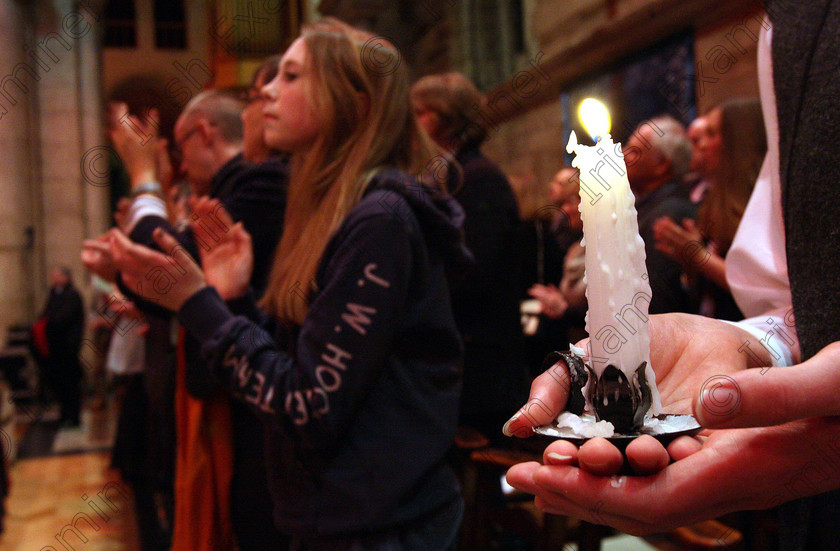 ULSTER Titanic Requiem 08160 
 A Requiem service is held at St Anne's Church of Ireland Cathedral in Belfast, on the anniversary of the sinking of the Titanic 100 years ago this weekend. PRESS ASSOCIATION Photo. Picture date: Saturday April 14, 2012. See PA story ULSTER Titanic Requiem. Photo credit should read: Paul Faith/PA Wire