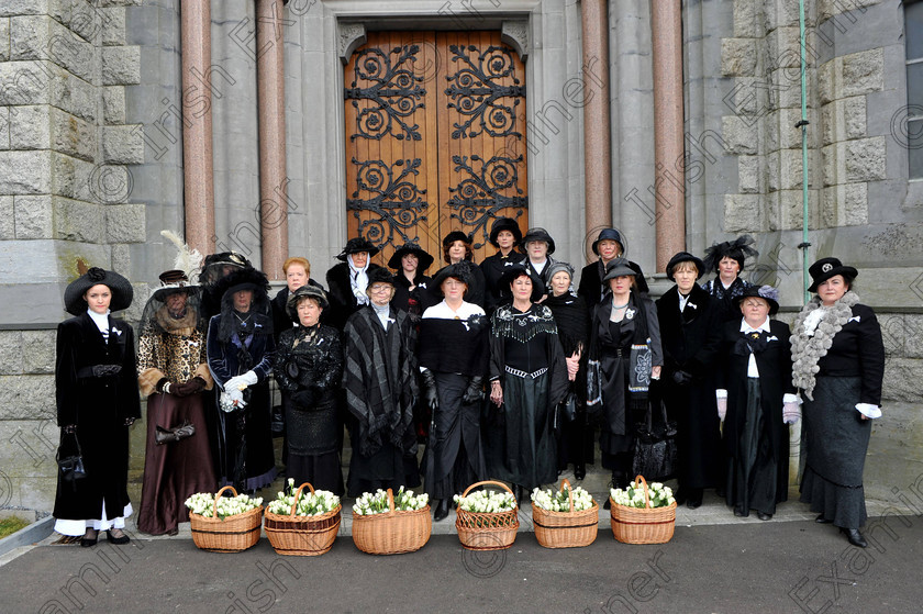 eX dan rms 1 
 Irish Examiner Picture 15-04-2012
Ladies in period costume who attended the R.M.S. Titanic Centenary Commemoration Service at St. Colman's Cathedral, Cobh, Co Cork. Picture Dan Linehan