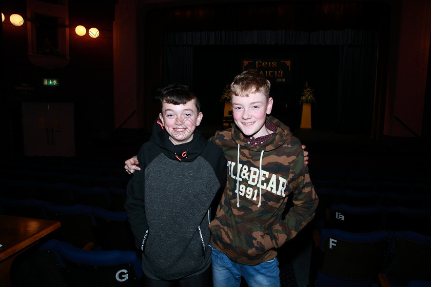 Feis09022018Fri15 
 15
Performers Eoin Quirke and Conor Galvin from Midleton and Glanmire.
 Instrumental Music Class: 232: “The Houlihan Memorial Perpetual Cup” 
String Repertoire 14 Years and Under Feis Maitiú 92nd Festival held in Fr. Mathew Hall. EEjob 09/02/2018 Picture: Gerard Bonus.