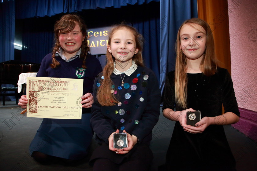 Feis11022019Mon14 
 14
3rd place Emma O’Mahony from Lovers Walk; Bronze Medallist Siún Sweeney from Ovens and Silver Medallist Niamh O’Regan from Tralee.

Class: 215: Woodwind Solo 10 Years and Under Programme not to exceed 4 minutes.

Feis Maitiú 93rd Festival held in Fr. Matthew Hall. EEjob 11/02/2019. Picture: Gerard Bonus