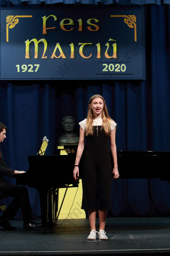 Feis07022020Fri10 
 10
Lia Crowley from Carrigaline performing.

Class:54: Vocal Girls Solo Singing 11 Years and Under

Feis20: Feis Maitiú festival held in Father Mathew Hall: EEjob: 07/02/2020: Picture: Ger Bonus.