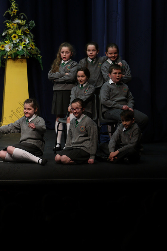 Feis23022018Fri13 
 6~14
An Teaghlaigh Ballyphehane performing.
 Speech and Drama Class: 476: “The Peg O’Mahony Memorial Perpetual Cup” Choral Speaking 4th Class Feis Maitiú 92nd Festival held in Fr. Mathew Hall. EEjob 23/02/2018 Picture: Gerard Bonus.