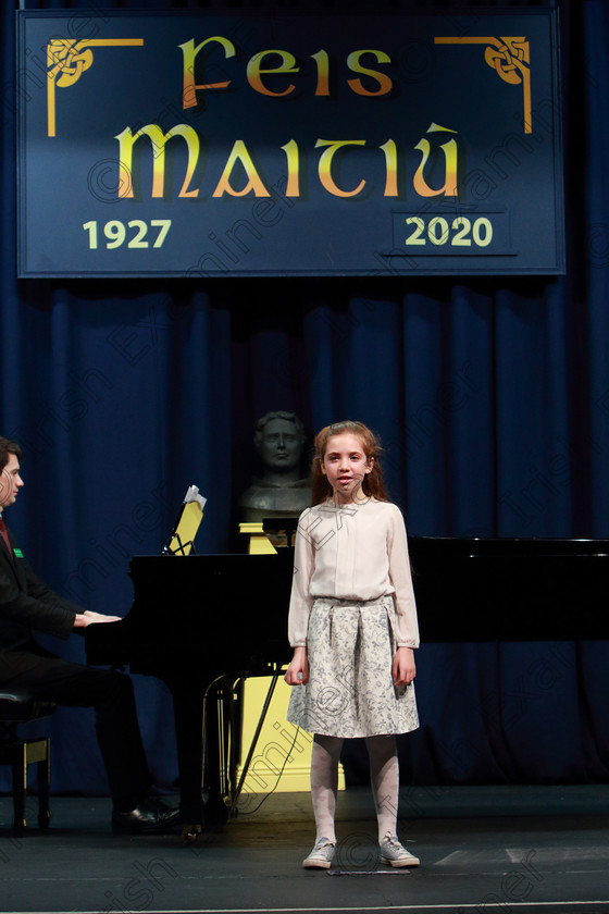 Feis07022020Fri26 
 26
Layla McGrath from Castlemartyr performing.

Class:54: Vocal Girls Solo Singing 11 Years and Under

Feis20: Feis Maitiú festival held in Father Mathew Hall: EEjob: 07/02/2020: Picture: Ger Bonus.