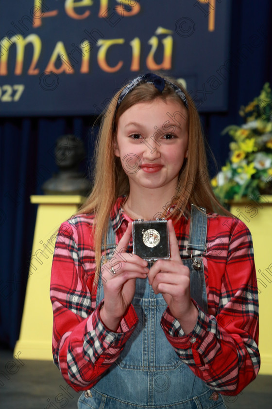 Feis08032019Fri22 
 22 
Silver Medallist Lia Crowley from Carrigaline.

Class: 328: “The Fr. Nessan Shaw Memorial Perpetual Cup” Dramatic Solo 10YearsandUnder –Section 1 A Solo Dramatic Scene not to exceed 4 minutes.

Feis Maitiú 93rd Festival held in Fr. Mathew Hall. EEjob 08/03/2019. Picture: Gerard Bonus