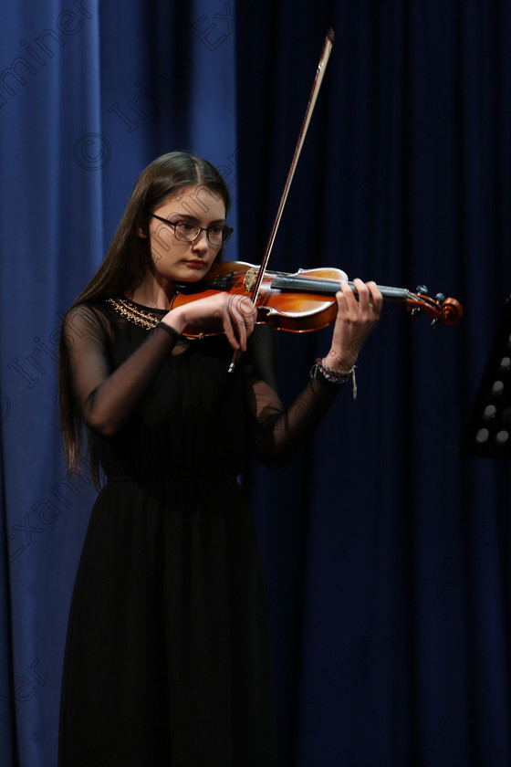 Feis31012018Wed26 
 26
Irina Riedewald from Blackrock performing Kabalevsky 1st movement Opus 48.

Instrumental Music; Class: 236 “The Shanahan & Co. Perpetual Cup”: Advance Violin, one movement from a Concerto; Feis Maitiú 92nd Festival held in Fr. Matthew Hall. EEjob 31/01/2018. Picture: Gerard Bonus.