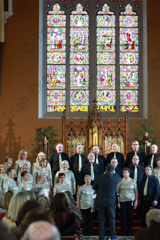 Feis0302109Sun15 
 12~15
Cor Maigh Ealla Choir singing “Rejoice in the Lord” conducted by Peter Dineen

Class: 76: “The Wm. Egan Perpetual Cup” Adult Sacred Choral Group or Choir Two settings of Sacred Words.

Feis Maitiú 93rd Festival held in Fr. Matthew Hall. EEjob 03/02/2019. Picture: Gerard Bonus.