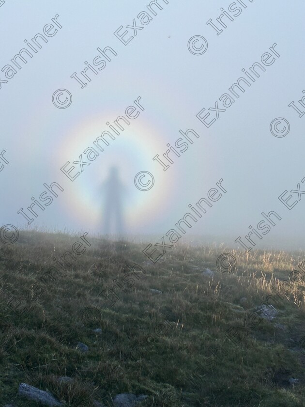 IMG 2803 
 Brocken spectre on Galtymore, the shared county high point of Limerick and Tipperary.
Picture: Lorraine Oâ€™Leary