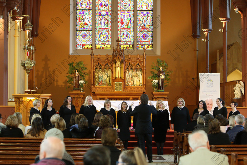 Feis04022018Sun16 
 13~16
Cor Lae Nua members conducted by Nicholas McMurry.
 Holy Trinity Capuchin Church Adult Choirs Class: 76: “The Wm. Egan Perpetual Cup” Adult Sacred Choral Group or Choir Feis Maitiú 92nd Festival held in Fr. Matthew Hall. EEjob 02/02/2018 Picture: Gerard Bonus.