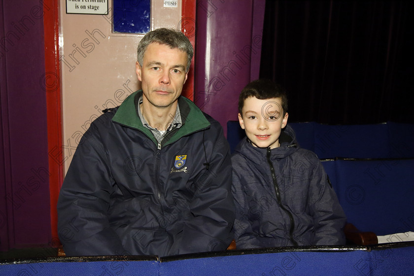 Feis24032018Sat17 
 17
Performer Daniel Moore from Watergrasshill with his dad Michael.
 Speech and Drama Prose Reading 12 Years and Under; 15 Years and Under; 16 Years and Over Feis Maitiú 92nd Festival held in Fr. Mathew Hall. EEjob 24/03/2018 Picture: Gerard Bonus