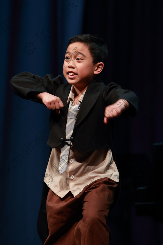 Feis26022019Tue53 
 53
Second Place: Shayne Limansag from Montenotte giving a Bronze Medal performance of “Consider Yourself” from Oliver.

Class: 114: “The Henry O’Callaghan Memorial Perpetual Cup” Solo Action Song 10 Years and Under –Section 1 An action song of own choice.

Feis Maitiú 93rd Festival held in Fr. Mathew Hall. EEjob 26/02/2019. Picture: Gerard Bonus