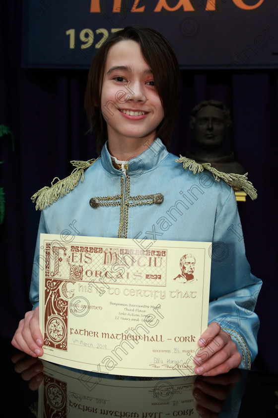 Feis04032019Mon49 
 49
3rd place Benjamin Barrientos-Meers from Castlelyons for singing “10 Minutes Ago”.

Feis Maitiú 93rd Festival held in Fr. Mathew Hall. EEjob 04/03/2019. Picture: Gerard Bonus

Feis Maitiú 93rd Festival held in Fr. Mathew Hall. EEjob 04/03/2019. Picture: Gerard Bonus