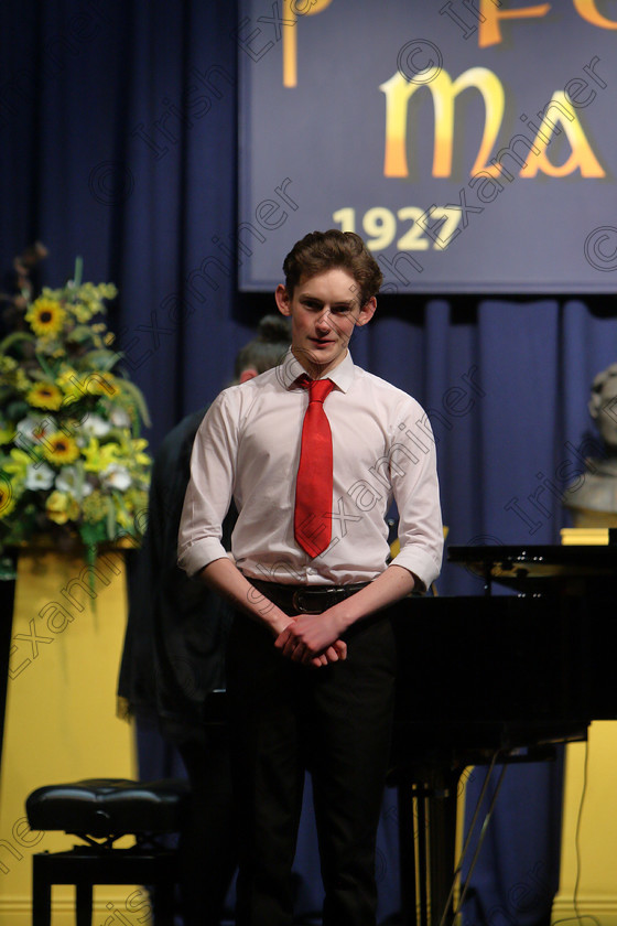 Feis27022018Tue17 
 17~18
 Peter Long from Ballyvolane performing “Luck be a lady tonight” from Guys and Dolls with Accompanist Deirdre Collins