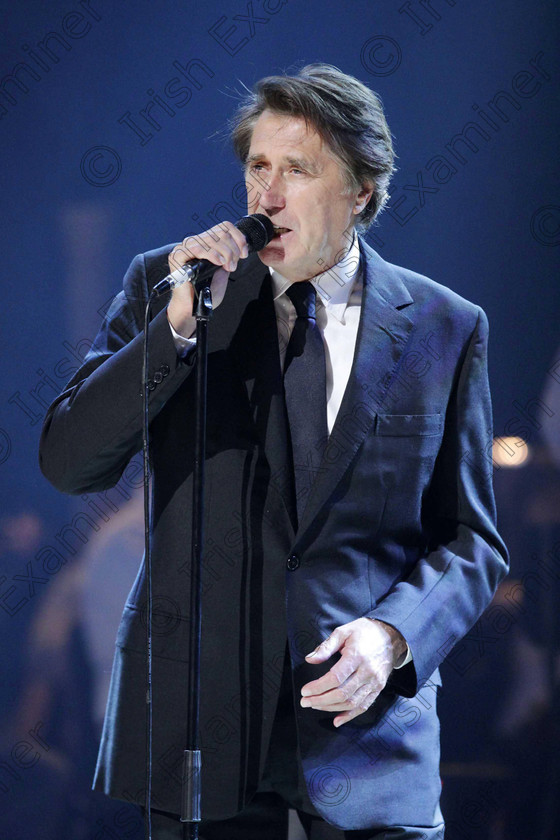 ULSTER Titanic Concert 2203 
 Press Eye handout photo of Bryan Ferry performing during Titanic A Commemoration In Music And Film at Belfast's Waterfront Hall, commemorating those who died when the Titanic sunk 100 years ago. PRESS ASSOCIATION Photo. Issue date: Saturday April 14, 2012. See PA story ULSTER Titanic Concert. Photo credit should read: Kelvin Boyes/Press Eye/PA Wire