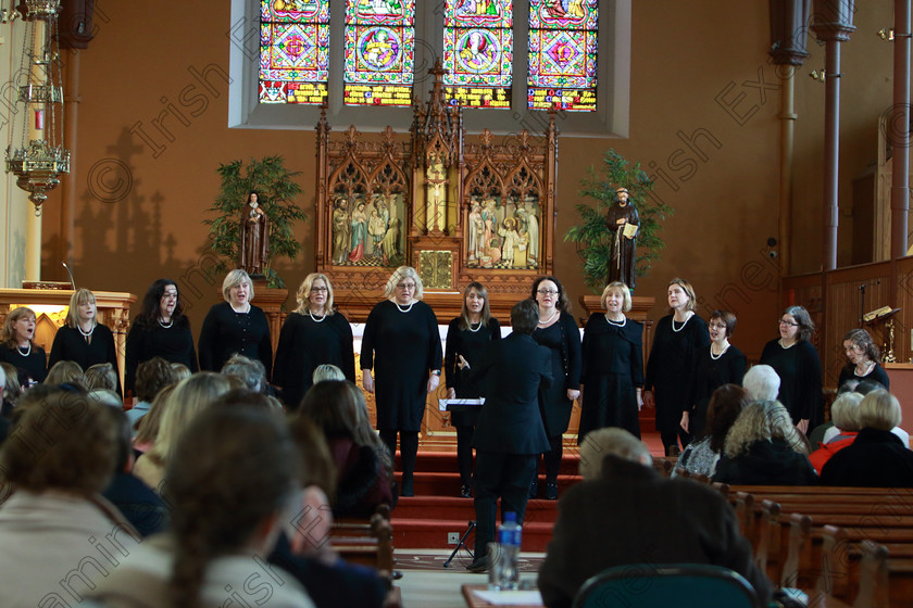 Feis0302109Sun16 
 16~18
Cor Lae Nua singing “Ava Maria” conducted by Nicholas McMurray.

Class: 76: “The Wm. Egan Perpetual Cup” Adult Sacred Choral Group or Choir Two settings of Sacred Words.

Feis Maitiú 93rd Festival held in Fr. Matthew Hall. EEjob 03/02/2019. Picture: Gerard Bonus.