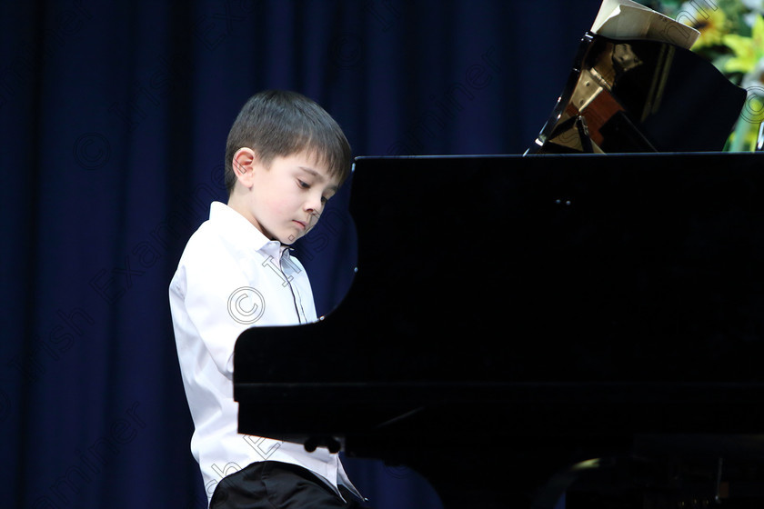 Feis01022019Fri15 
 15
Kevin Foster giving a Bronze Medal performance.

Class: 167: Piano Solo: 8Years and Under (a) Schumann – Wilder Reiter (Album for the Young, Op.68). (b) Contrasting piece of own choice not to exceed 2 minutes.
 Feis Maitiú 93rd Festival held in Fr. Matthew Hall. EEjob 01/02/2019. Picture: Gerard Bonus