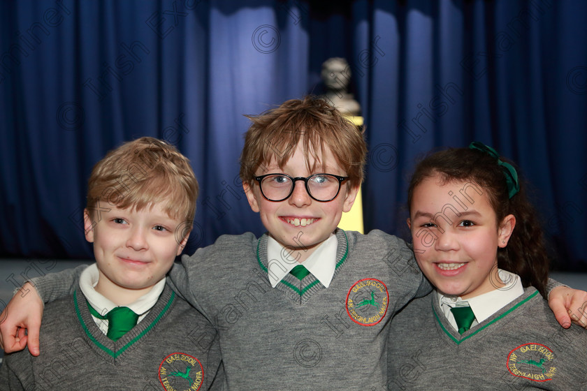 Feis10032020Tues12 
 12
Billy Heffernan, Michael Norman and Summer Dunlea from Gaelscoil An Teaghlaigh Naofa.

Class:476: “The Peg O’Mahony Memorial Perpetual Cup” Choral Speaking 4thClass

Feis20: Feis Maitiú festival held in Father Mathew Hall: EEjob: 10/03/2020: Picture: Ger Bonus.