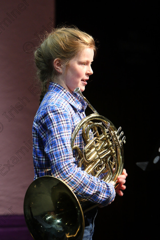 Feis06022018Tue03 
 3
Ella McCarthy from Rochestown introducing her programme on the French Horn.
 Instrumental Music Class: 205: Brass Solo 12 Years and Under Feis Maitiú 92nd Festival held in Fr. Mathew Hall. EEjob 05/02/2018 Picture: Gerard Bonus.