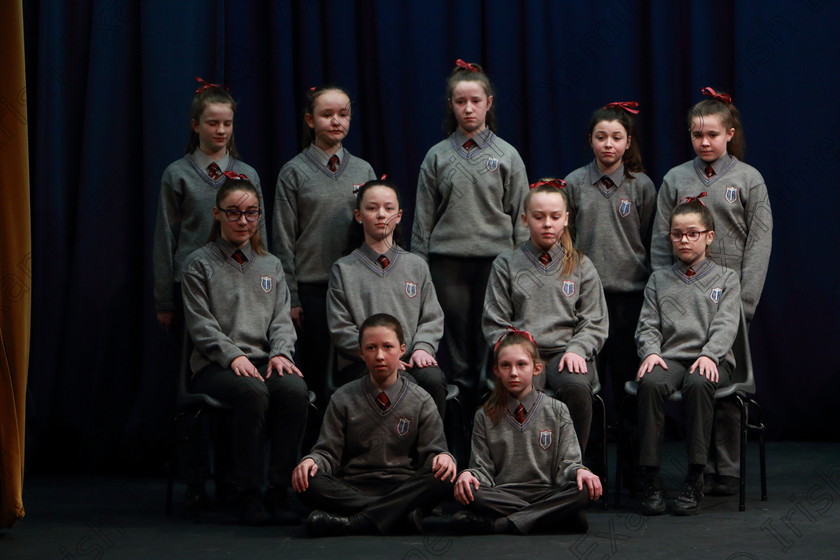 Feis12032020Thur33 
 31~35
Distinction; Brooklodge NS Glanmire performing Excuses Excuses.

Class:474: “The Junior Perpetual Cup” 6th Class Choral Speaking

Feis20: Feis Maitiú festival held in Father Mathew Hall: EEjob: 12/03/2020: Picture: Ger Bonus.