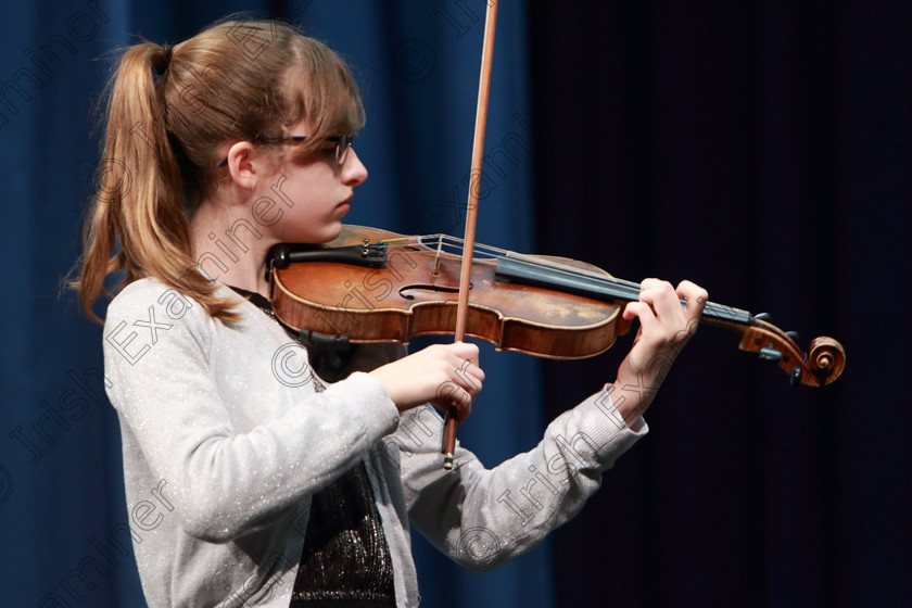 Feis0502109Tue20 
 18~20
Meadhbh Ní Chathasaigh from Farran performing accompanied by Susan O’Brien.

Class: 232: “The Houlihan Memorial Perpetual Cup” String Repertoire 14 Years and Under Programme of contrasting style and period, time limit 12 minutes.

Feis Maitiú 93rd Festival held in Fr. Matthew Hall. EEjob 05/02/2019. Picture: Gerard Bonus