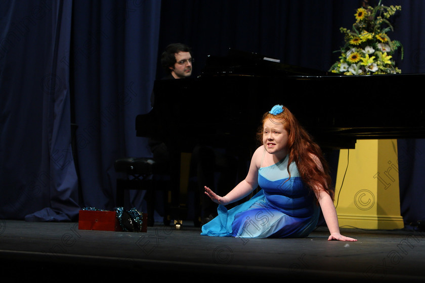 Feis07032018Wed29 
 29
Katie Healy performing “Part of Your World” from The Little Mermaid with Accompanist tom doyle.
 Singing and School Choirs Class: 112: “The C.A.D.A. Perpetual Trophy” Solo Action Song 14 Years and Under Section 1 Feis Maitiú 92nd Festival held in Fr. Mathew Hall. EEjob 06/03/2018 Picture: Gerard Bonus.