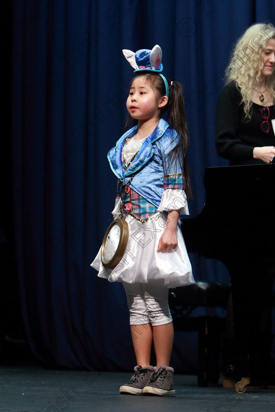 Feis11022020Tues02 
 2
LeAnn Lam from Blackrock singing Alice in Wonderland.

Class: 115: “The Michael O’Callaghan Memorial Perpetual Cup” Solo Action Song 8 Years and Under

Feis20: Feis Maitiú festival held in Father Mathew Hall: EEjob: 11/02/2020: Picture: Ger Bonus.