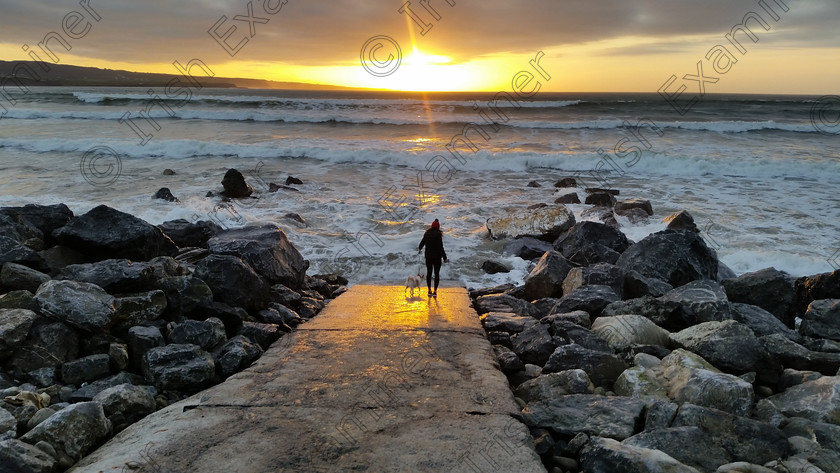 20161229 160601 
 This time last year my daughter Liz giving her dog Charlie a run in Lahinch Co Clare.