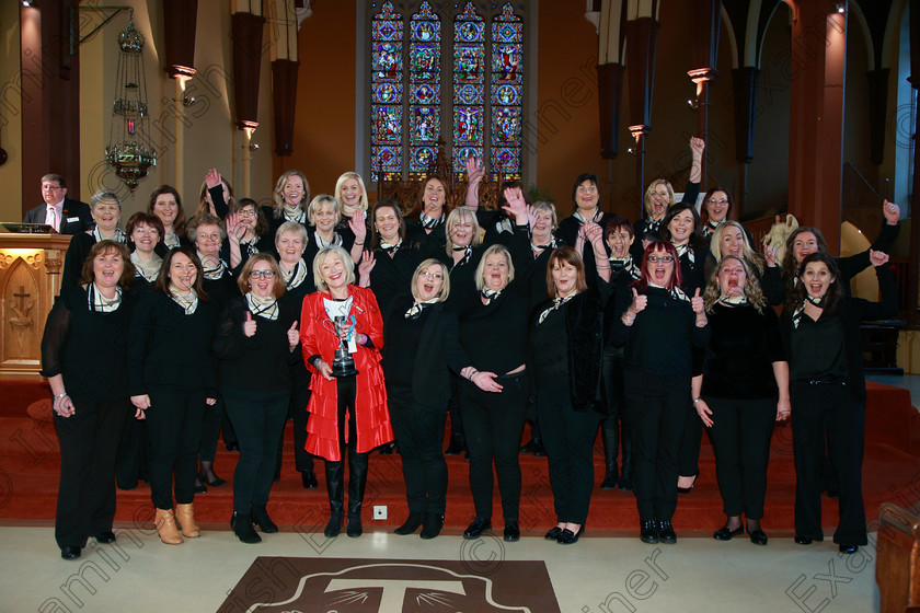 Feis04022018Sun82 
 81~82
Sonatina Music Winners of the “The Wm. Egan Perpetual Cup” with Music Director Pat Sheehan-Corbett.
Holy Trinity Capuchin Church Adult Choirs Class: 76: “The Wm. Egan Perpetual Cup” Adult Sacred Choral Group or Choir Feis Maitiú 92nd Festival held in Fr. Mathew Hall. EEjob 04/02/2018 Picture: Gerard Bonus.