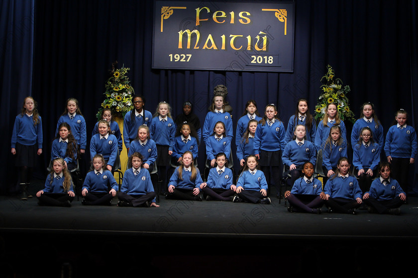 Feis23022018Fri33 
 32~36
St. Mary’s NS Cobh performing (Pam Golden) 
 Speech and Drama Class: 476: “The Peg O’Mahony Memorial Perpetual Cup” Choral Speaking 4th Class Feis Maitiú 92nd Festival held in Fr. Mathew Hall. EEjob 23/02/2018 Picture: Gerard Bonus.