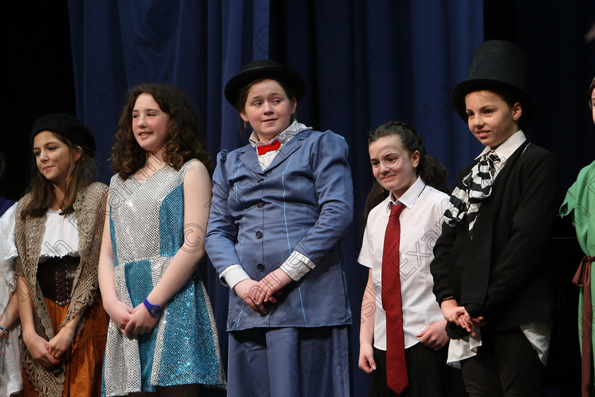 Feis06032018Tue21 
 21
Some of the performers on stage receiving their reports.
 Singing and School Choirs Class: 113: “The Edna McBirney Memorial Perpetual Award” Solo Action Song 12 Years and Under Section 2 Feis Maitiú 92nd Festival held in Fr. Mathew Hall. EEjob 06/03/2018 Picture: Gerard Bonus.