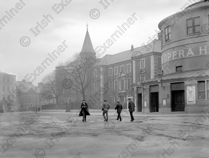 css2-Emmet-place-old 
 A view of Emmet Place, Cork in the 1920s showing old Opera House on right old black and white streets