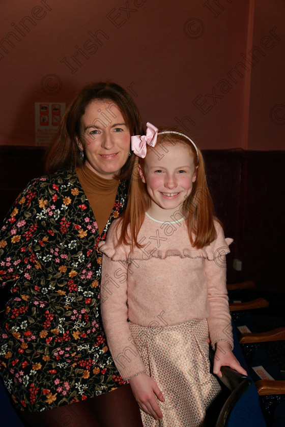 Feis11032018Sun03 
 3
Performer Lucy-Anne McAuliffe with her mum Aideen from Mallow.
 Singing and School Choirs Class: 367: Solo Verse Speaking Girls 8 Years and Under Section 5 Feis Maitiú 92nd Festival held in Fr. Mathew Hall. EEjob 06/03/2018 Picture: Gerard Bonus.