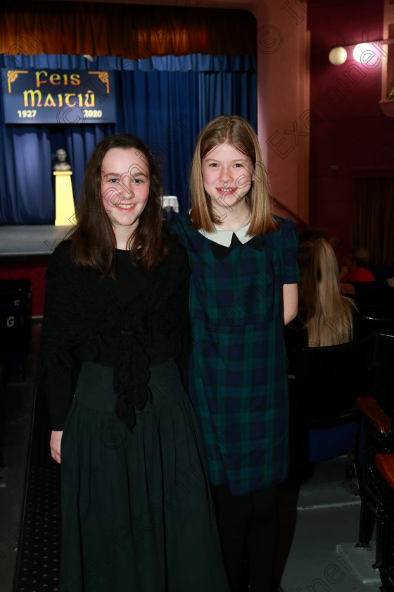 Feis10032020Tues76 
 76
Aoibhe Greally from Carrigaline performed Bernadette and Arin Comber from Carrigrohane performed Breams of Anne Frank.

Class:327: “The Hartland Memorial Perpetual Trophy” Dramatic Solo 12 Years and Under

Feis20: Feis Maitiú festival held in Father Mathew Hall: EEjob: 10/03/2020: Picture: Ger Bonus.