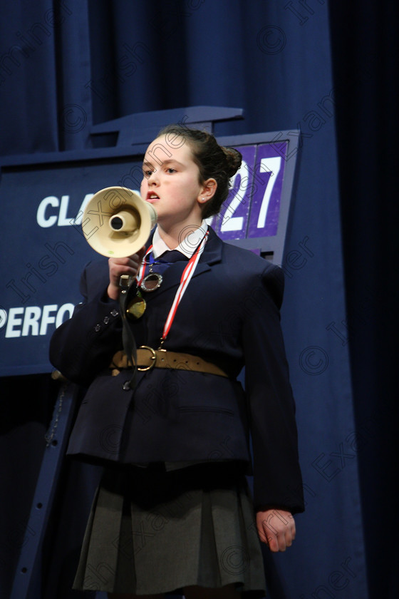 Feis19022018Mon24 
 24
Hannah Nolan performing a scene from “Matilda” as Miss Trunchbull which won her a Bronze Meddle.
 Speech and Drama Class: 327: “The Hartland Memorial Perpetual Trophy” Dramatic Solo 12YearsandUnder –Section 1 Feis Maitiú 92nd Festival held in Fr. Mathew Hall. EEjob 19/02/2018 Picture: Gerard Bonus.