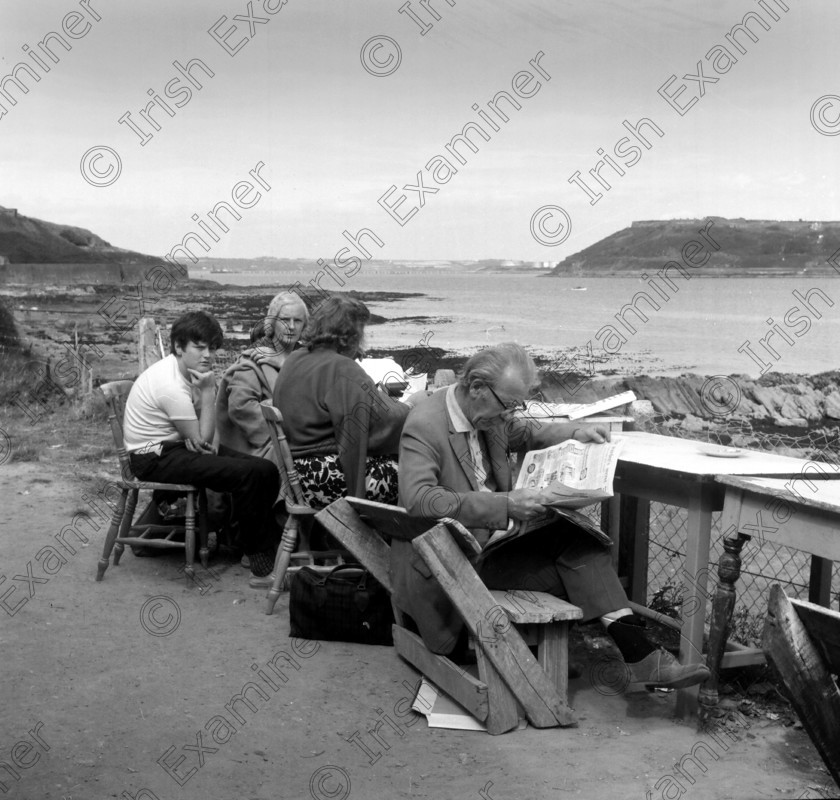 1261907 1261907 
 Crosshaven, Co. Cork seaside pictures 18/8/1973 Ref. 645P-4 old black and white