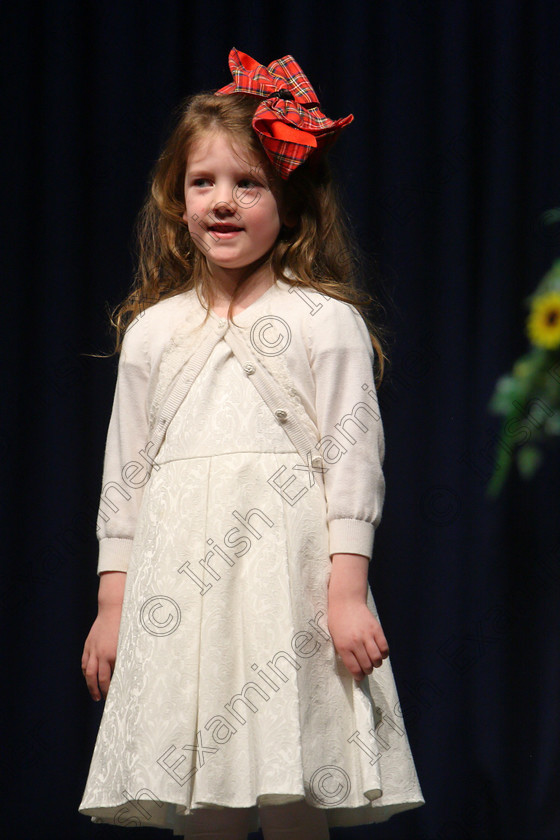 Feis24022018Sat38 
 38
Neasa Randles performing.

Speech and Drama Class: 369: Solo Verse Speaking Girls 6 Years and Under Section 3 Feis Maitiú 92nd Festival held in Fr. Mathew Hall. EEjob 24/02/2018 Picture: Gerard Bonus.