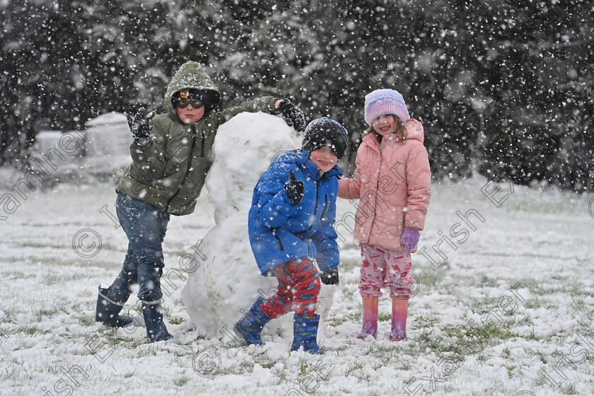 Aisling 
 Michael, Tommy and Aisling O'Meara having fun in the snow at Whitechurch, Cork. Picture Dan Linehan