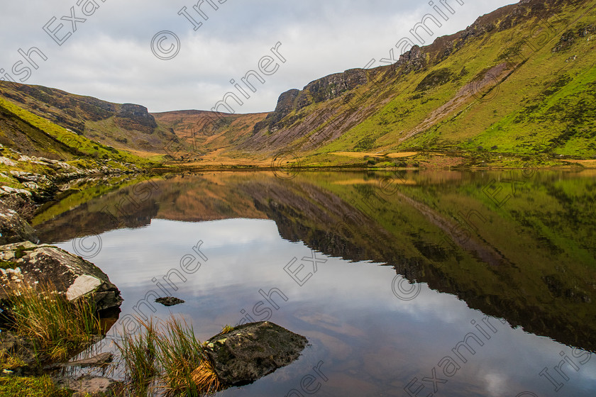 Annascaul Lake-9554 
 Annascaul Lake near Dingle Co Kerry Ireland recently on a lovely calm day.Photo by: Noel O Neill 
 Keywords: Annascaul Lake, reflections