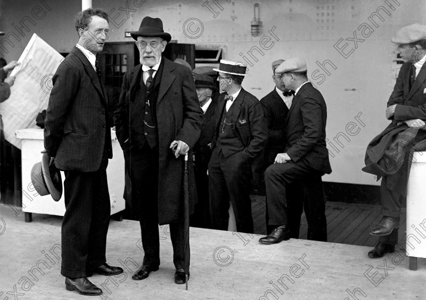 1254419 1254419 
 Desmond Fitzgerald, Minister for State and John Devoy in 1928. (On extreme right is J.J. Walsh). Ref. 134A Old black and white patriots