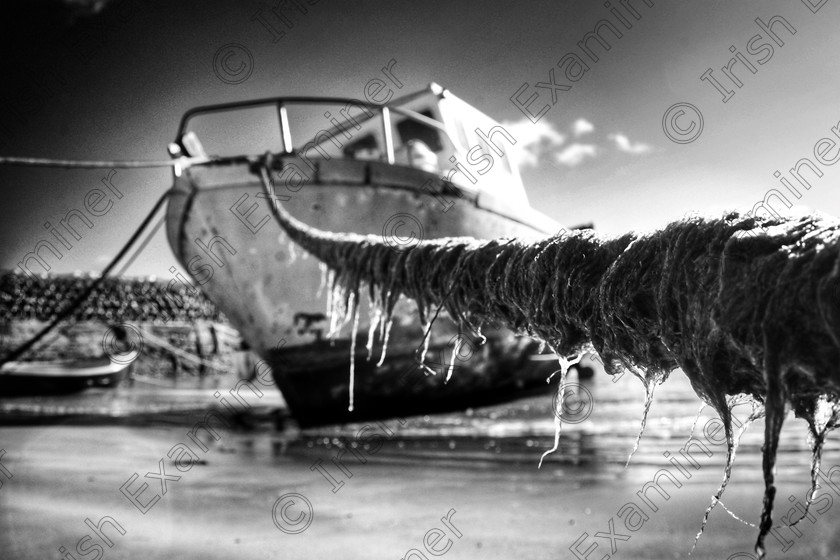 D78A31F3-87B9-4904-8FE5-6E30098DACBC 
 Boat & mooring lines in Youghal Harbour, Co. Cork